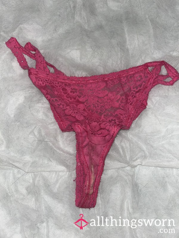 Pink VS Lacy Thong