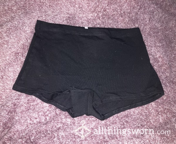 PINK/VS Black Boyshorts! Size M