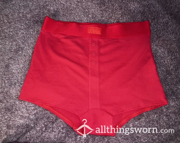 PINK/VS Red Boyshorts! Size S