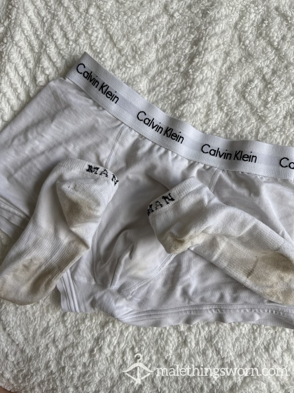 Pi*s Stained Boxers + Free Socks