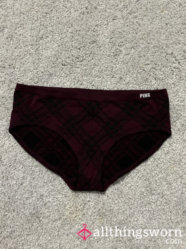 Plaid Maroon Panties