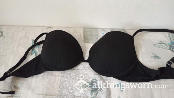 Plain Black Bra