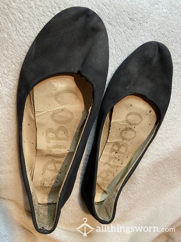 Plain Black Favorite Flats