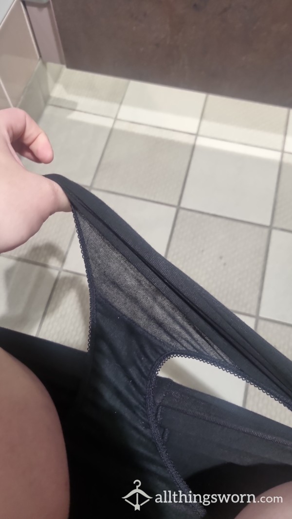 Plain Black Knickers