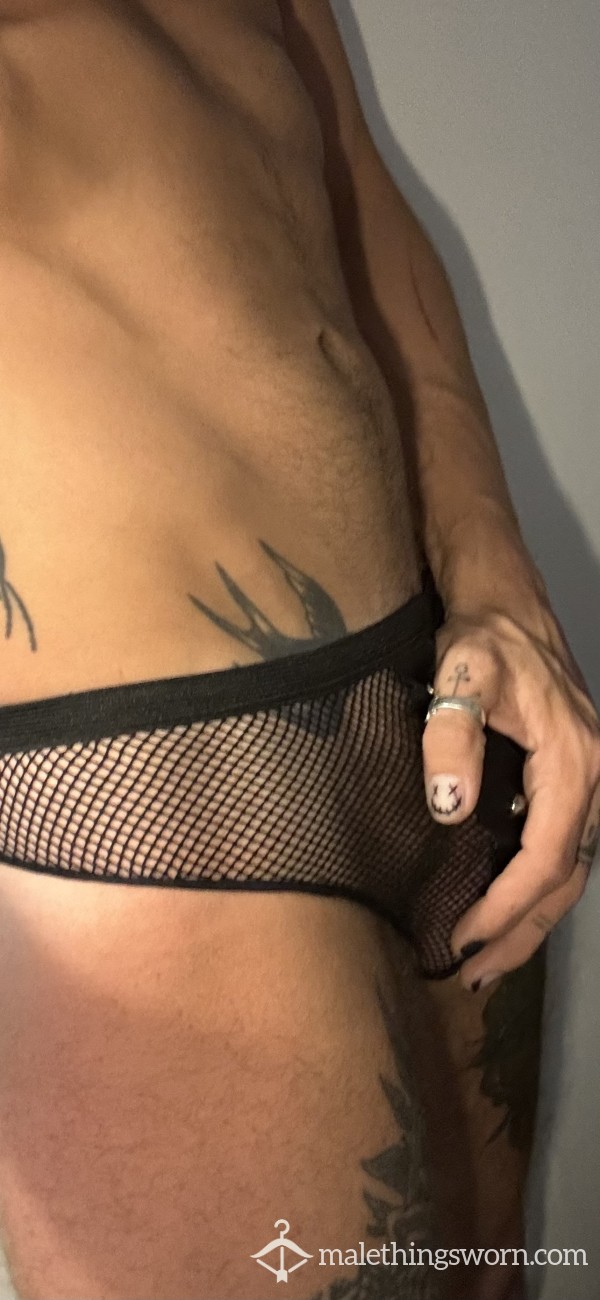 Pleather/Mesh G-string