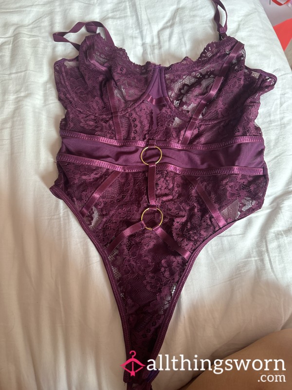 Plum Lace Bodysuit