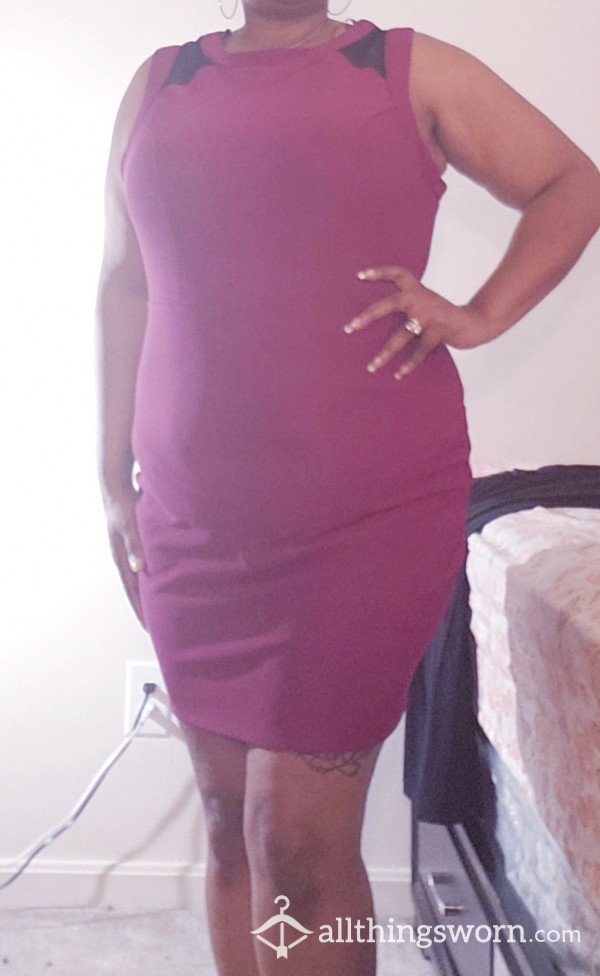 Plus Size Plum C*cktail Dress