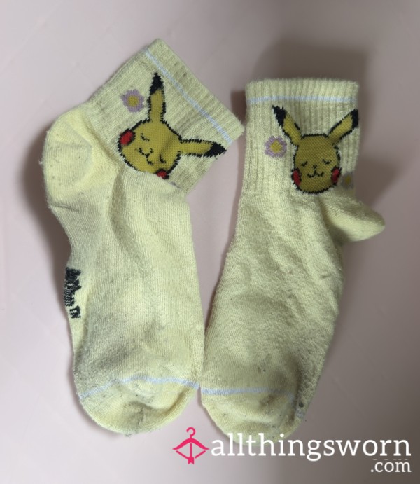 Pokémon Pastel Yellow Pikachu Socks