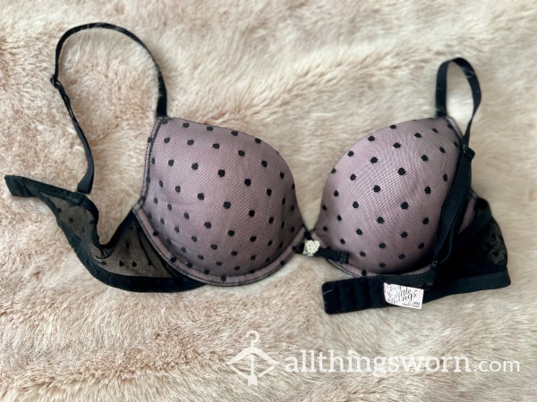 Polka Dot Black/pink VS Bra