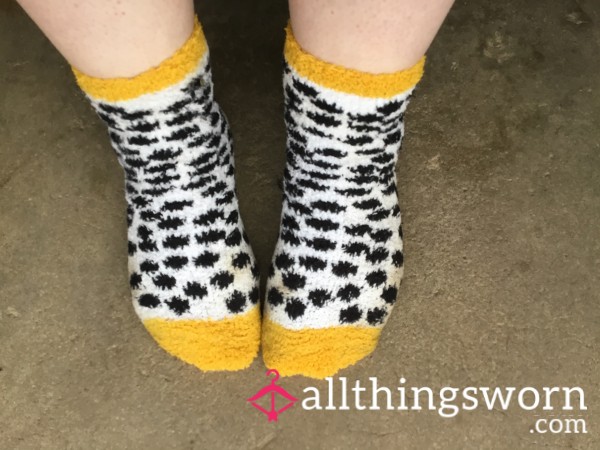 Polka Dot Fluffy Socks