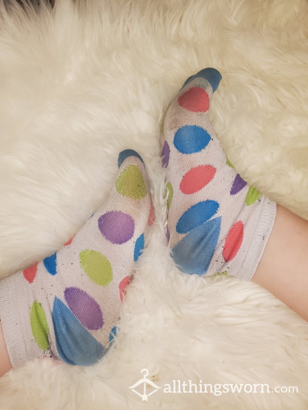 Polka Dot Gym Socks