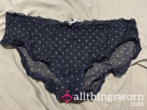 ~POLKA DOT MESH CHEEKY PANTY~