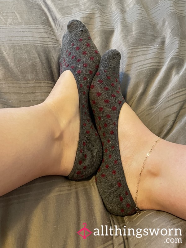 Polka Dot No Show Socks