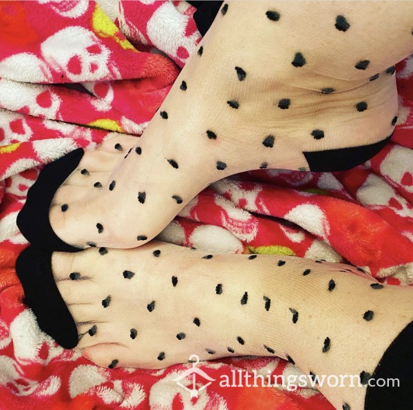 Polka Dot Nylon Socks