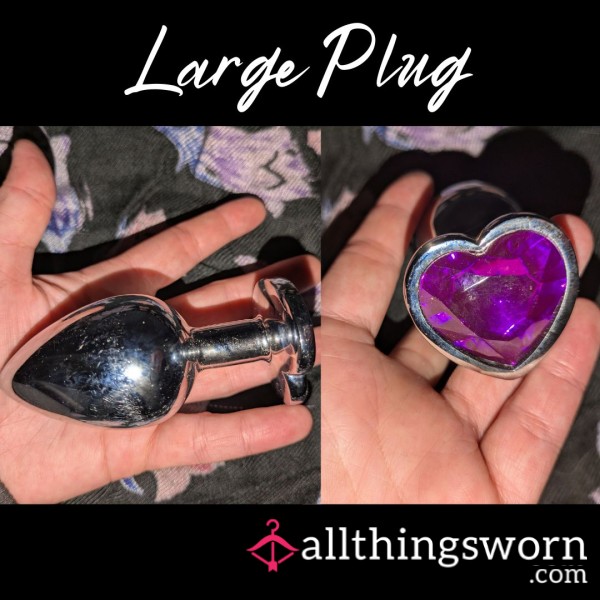 Porcelain's Toybox: XLarge Purple Heart Plug