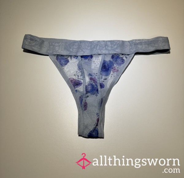 Premium Blue Flor*l Thong