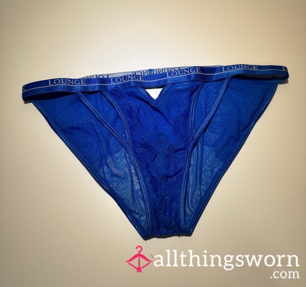 Premium Blue Mesh Panties