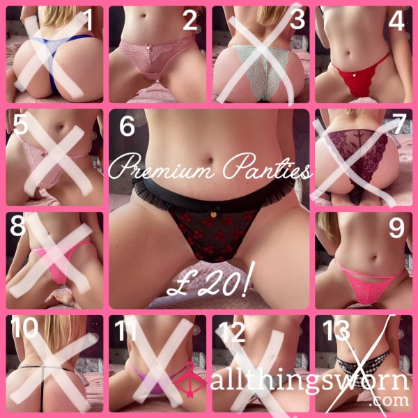 Premium Panties | Boux Avenue | 24hrs Wear | Proof Of Wear Pics