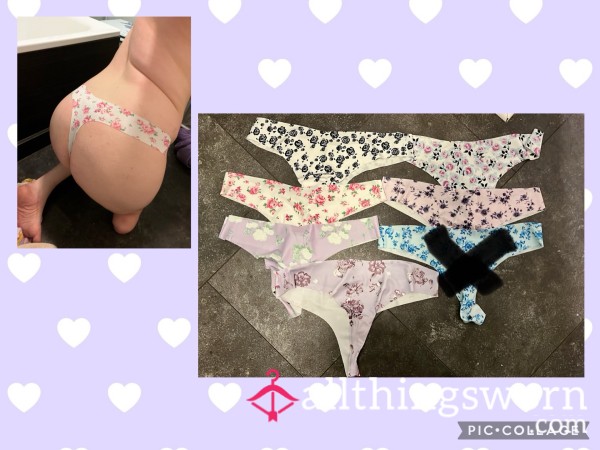 Pretty Flor*l Thongs