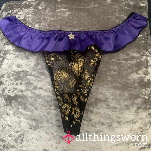 Pretty Halloween Thong … Worn