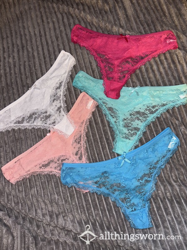 Pretty Lace Thong - Choose Your Colour