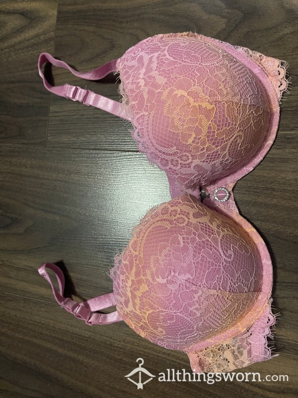 Pretty Pink And Orange Bra