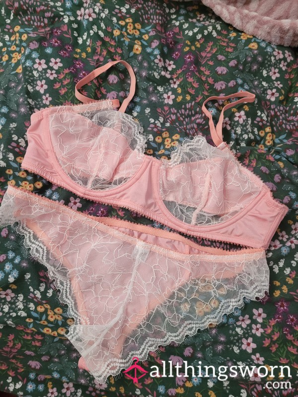 Pretty Pink Bra And Knickers