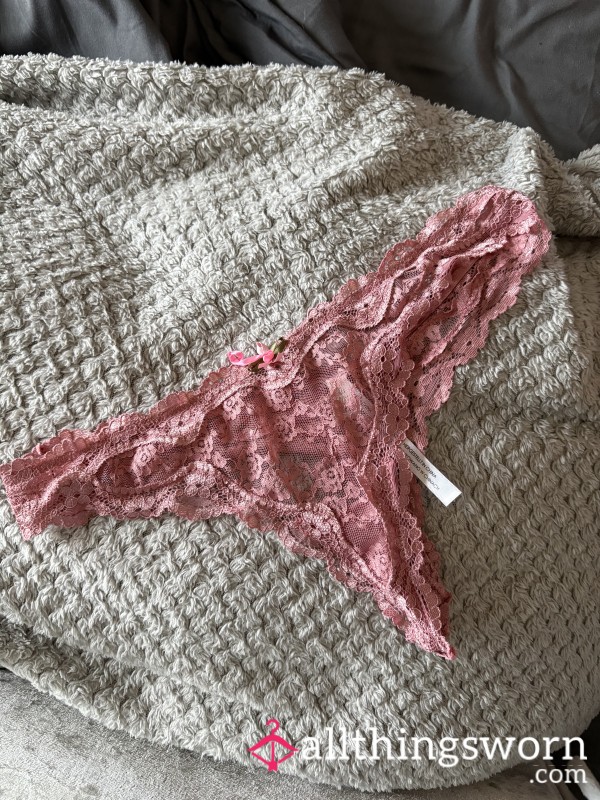 Pretty Pink Frilly Thongs