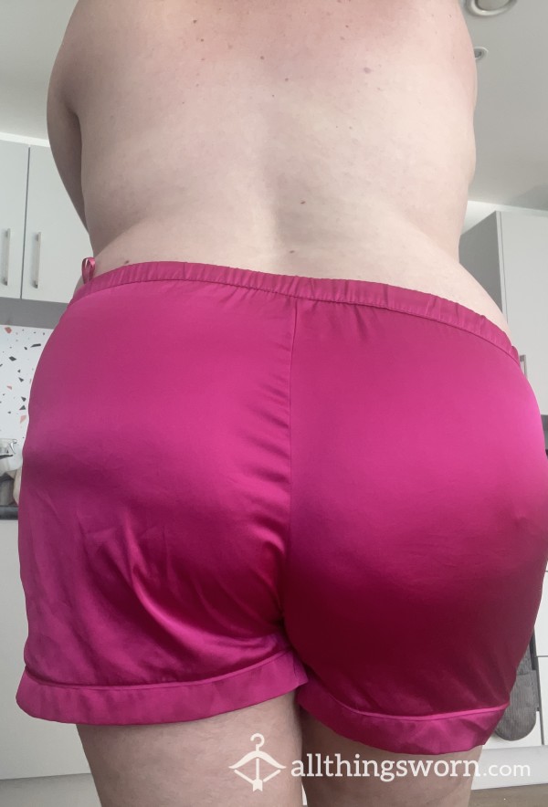 REDUCED Pretty Pink PJ Satin Shorts - Sissy Style 💝