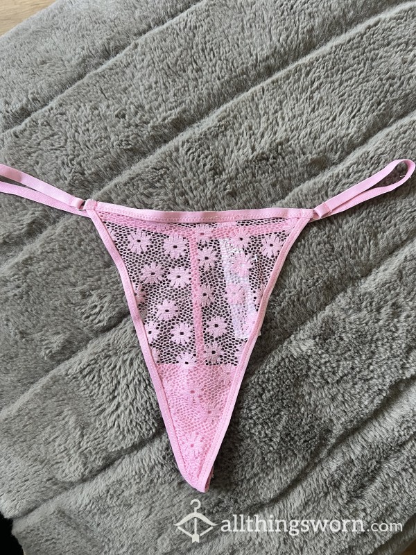 Pretty Pink Thong Worn By Goddess