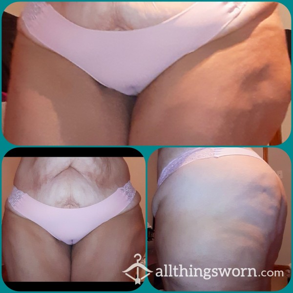 Pretty Pink Thongs!!! 24hr Wear, Silky, Smooth, Fabric