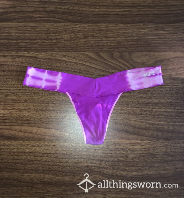 Pretty Pink Tie Dye Thong