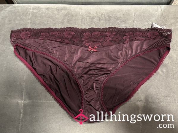 Previously Worn Silk Bikini Panties