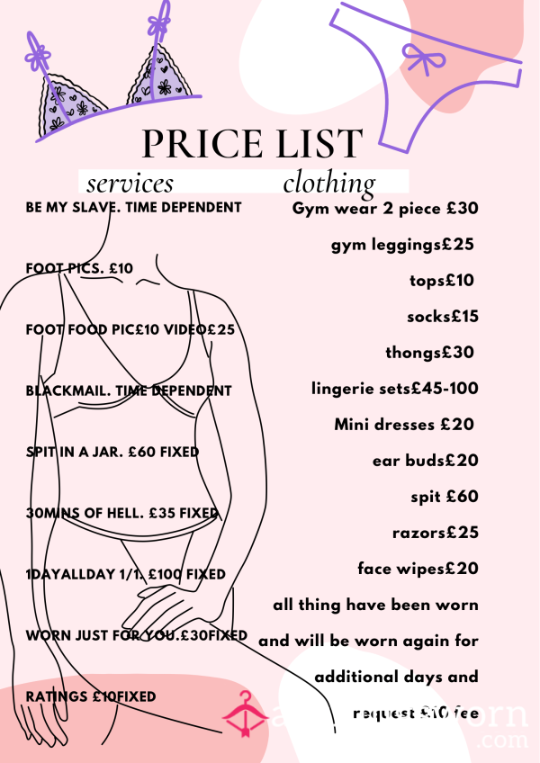 Price List