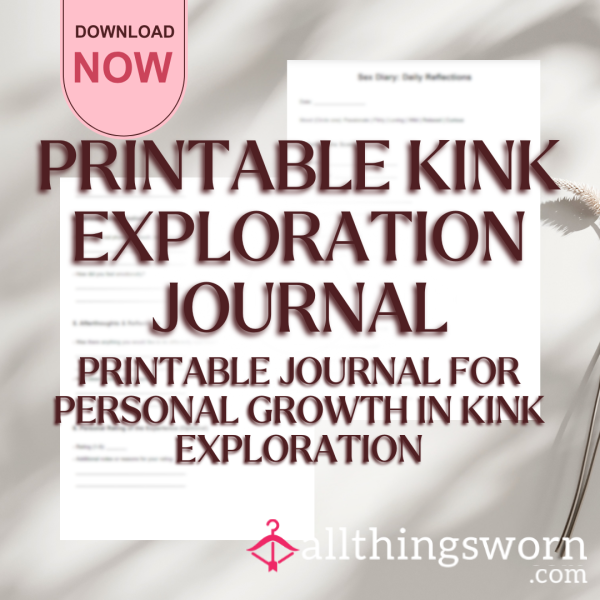 Printable Kink Exploration Journal – Intimate Self-Reflection Pages For Personal Growth