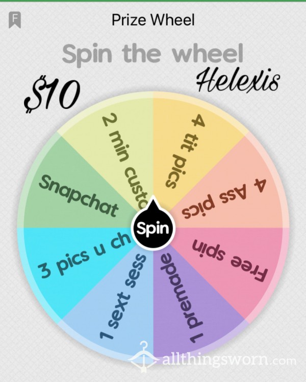 Prize Wheel: C*m Experience Me 🎁💋