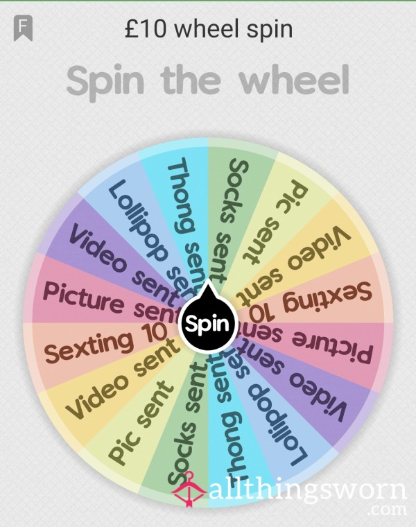 £10 Wheel Spins Available