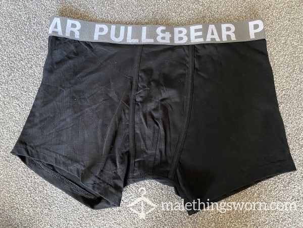 Pull & Bear Black Boxers Fresh Off My S**y Alpha Body 😉