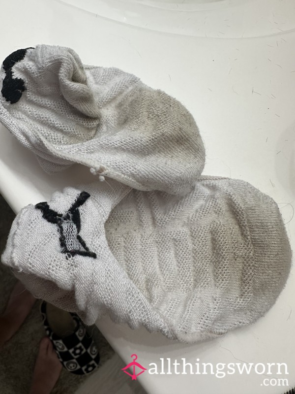 PUMA No Show Socks - Stained And Well Worn