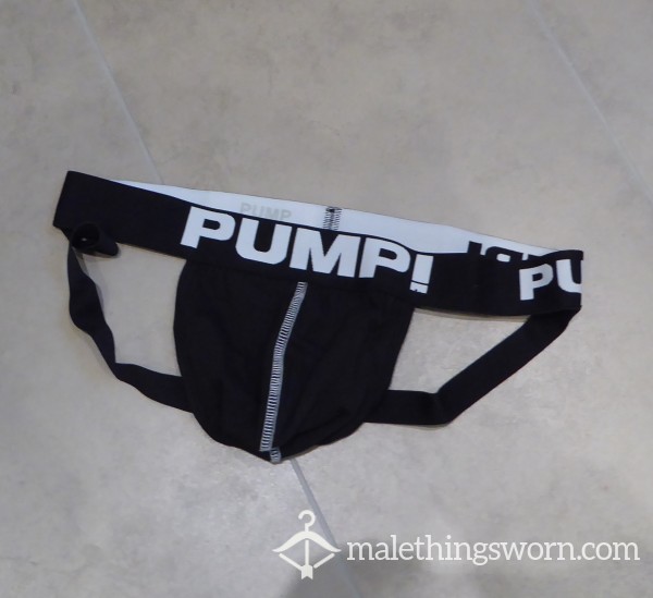 PUMP Black Jockstrap