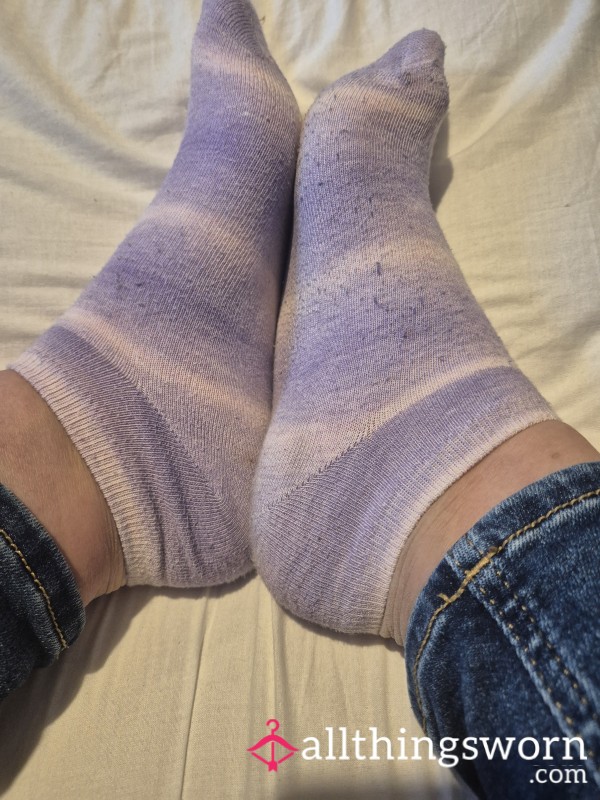 Purple Ankle Socks