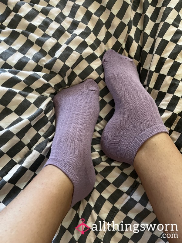 Purple Ankle Socks