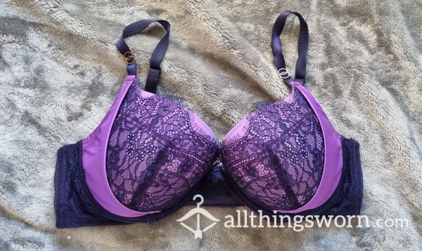 Purple Ann Summers 'The Siren' Bra | Wire Is Poking Out On The Right Cup | Size 38D | Standard Wear 3 Days | Includes Lifetime Access To My Boobies Folder - From £30.00 + P&P