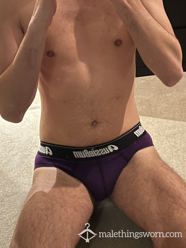 Purple Aussieb*m Briefs Medium