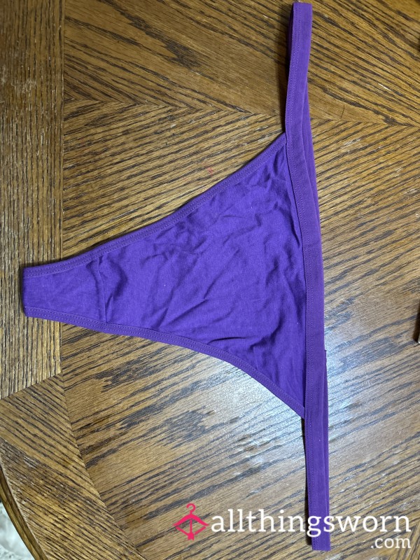 Purple, Cotton Thong