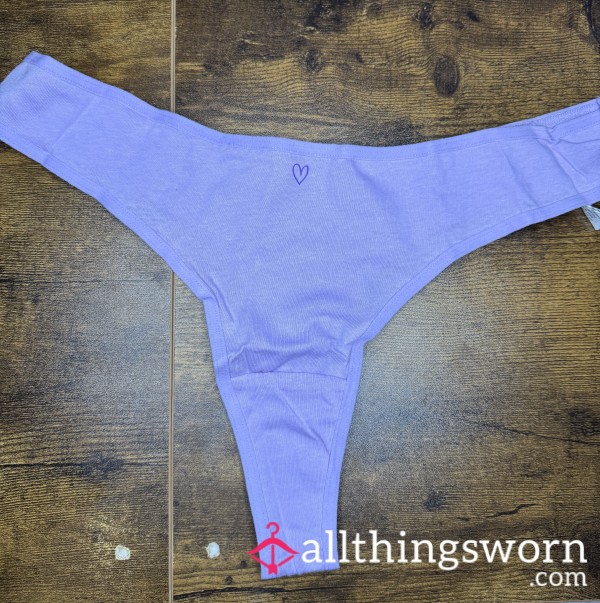 Purple Cotton Thong