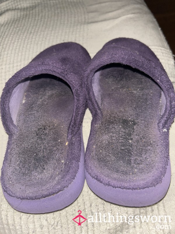 Purple Dirty Slippers