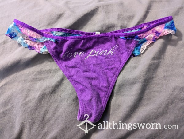 Purple Flowery VS Thong