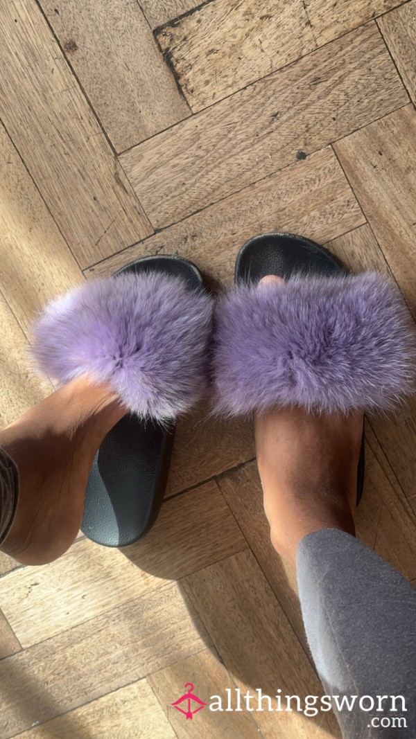 Purple Fluffy Sliders