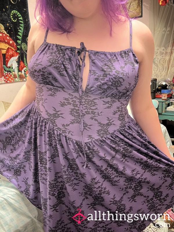 Purple Goth Girl Dress